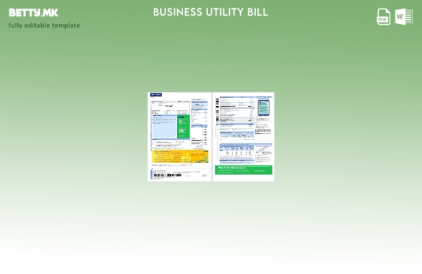 Модерен стил на India Reliance Energy Шаблон за деловни сметки за комунални услу